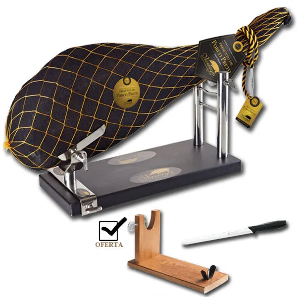 ХАМОН ИБЕРИКО / ПАТА НЕГРА с дъска за рязане и нож 7,8 кг.