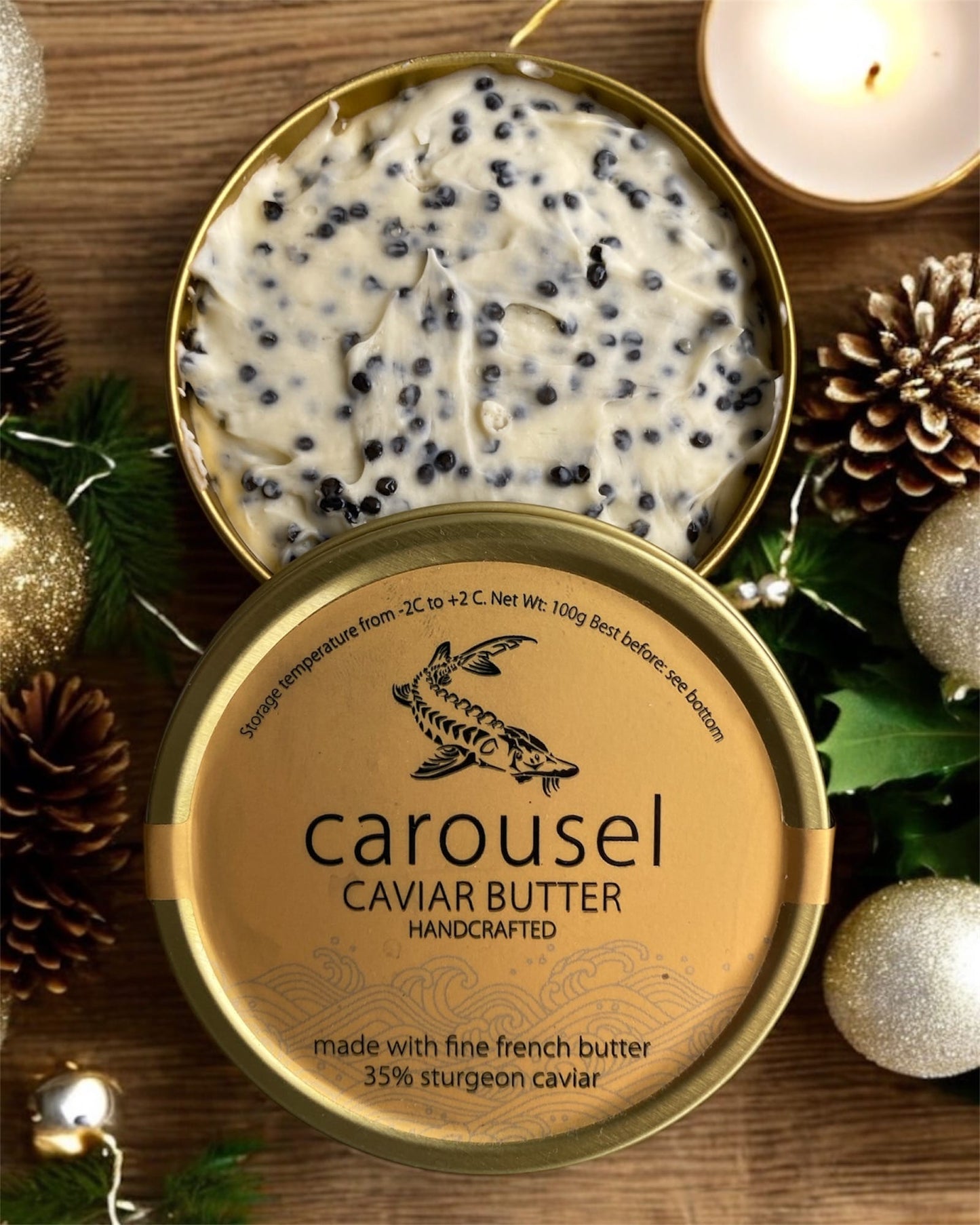 PREMIUM STURGEON CAVIAR WITH BUTTER 100 g.