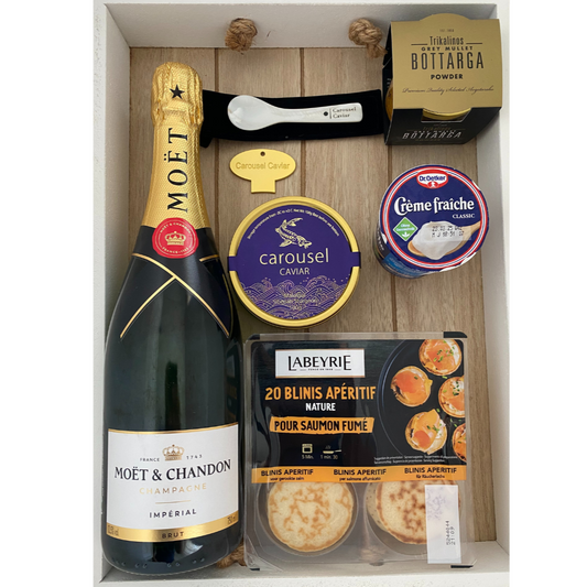 ПОДАРЪЧНА КУТИЯ MOËT & CAVIAR