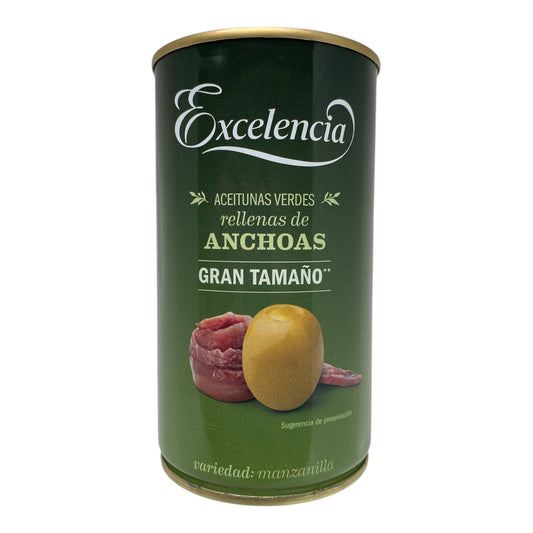 Green olives with anchovies 370 g.