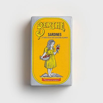 Spicy sardines with carrots and pickles in olive oil 125g.